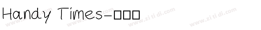 Handy Times字体转换